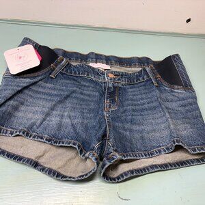 Isabel Maternity size 8 Midi Jean Shorts